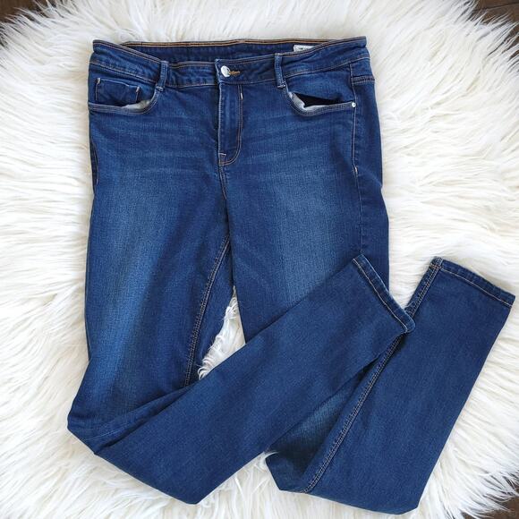 Zara TRF Denim Skinny Pitillo Jeans Mid Rise Stretch Zip Fly 10 - Picture 1 of 11